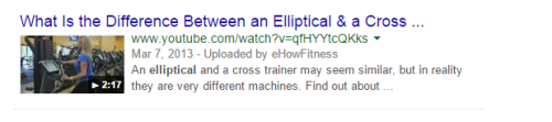 exercise machines - the elliptical