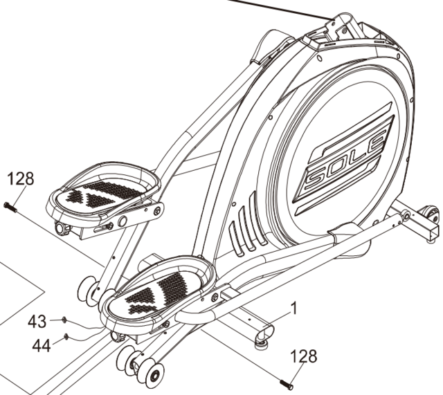 sole e55 elliptical flywheel 2016