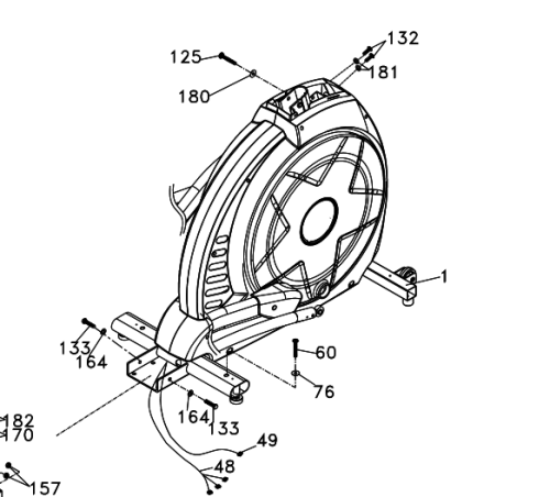 sole e55 elliptical flywheel