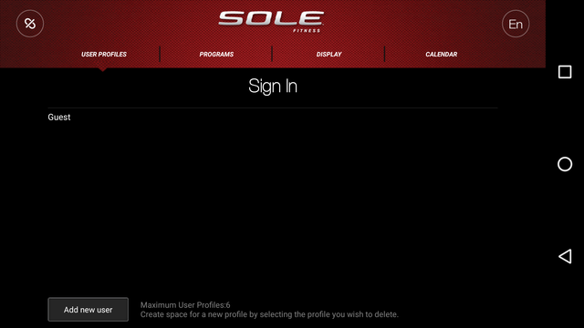 sole fitness app for e25 elliptical sign in